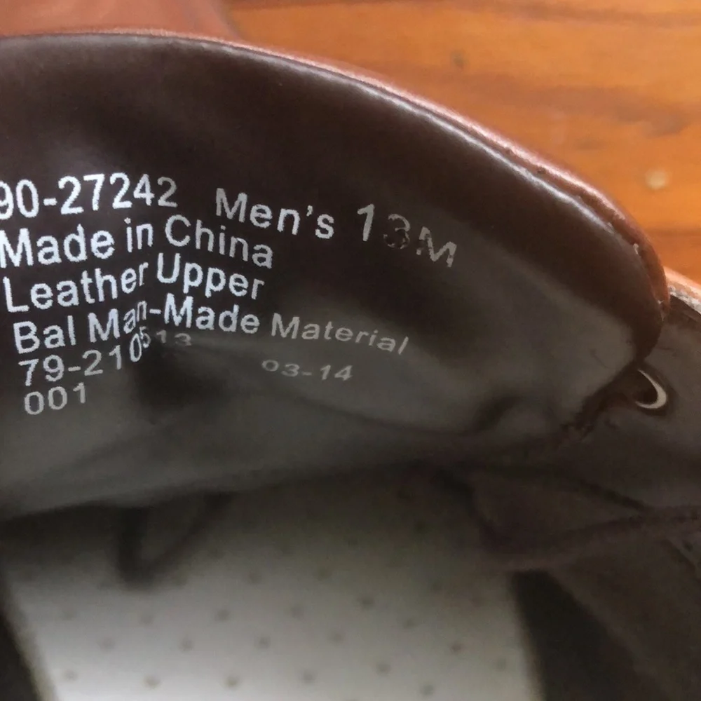 N/A men’s leather